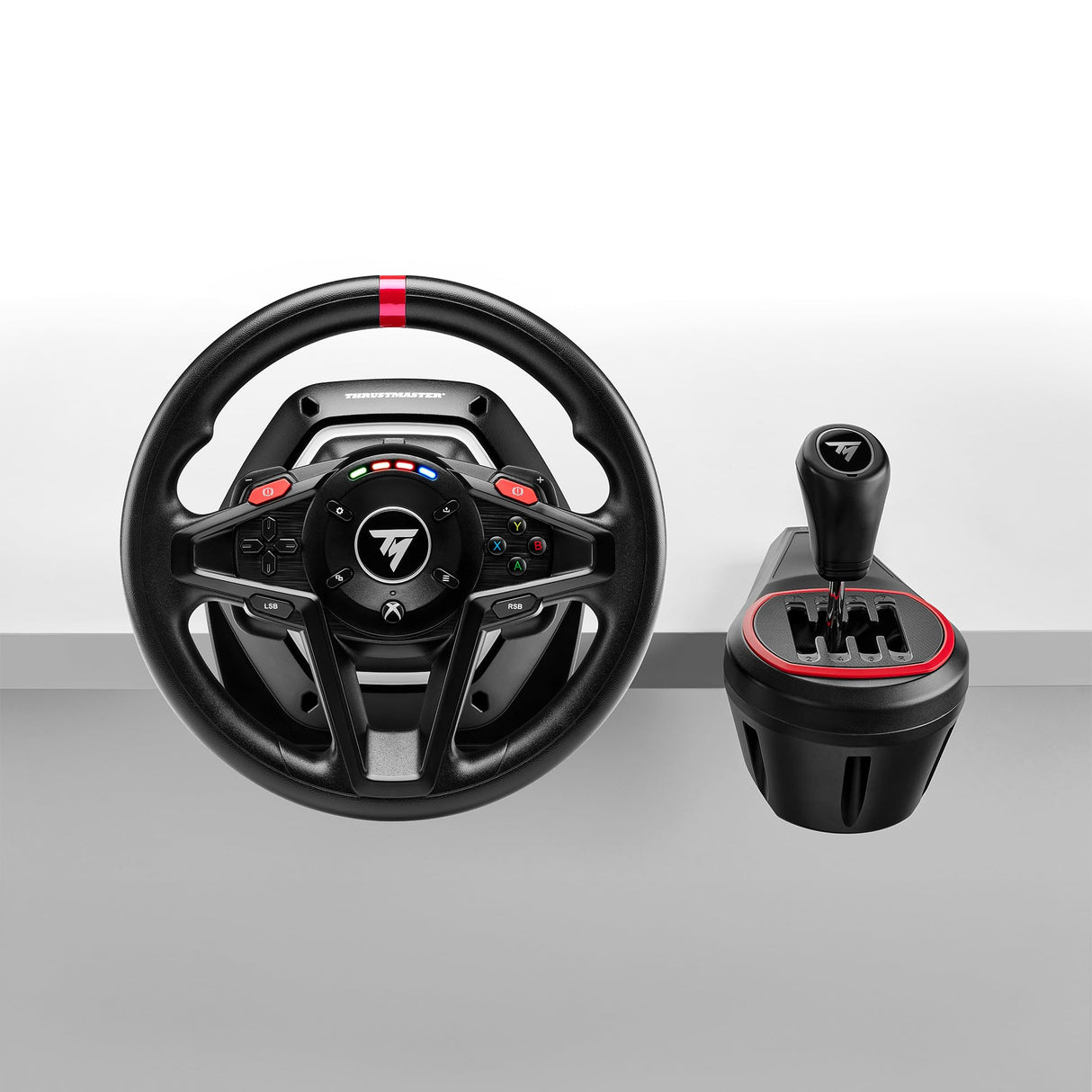 Thrustmaster T128 Shifter Pack, Volante de Carreras T128 y TH8S Shifter Add-On, Compatible con Xbox y PC