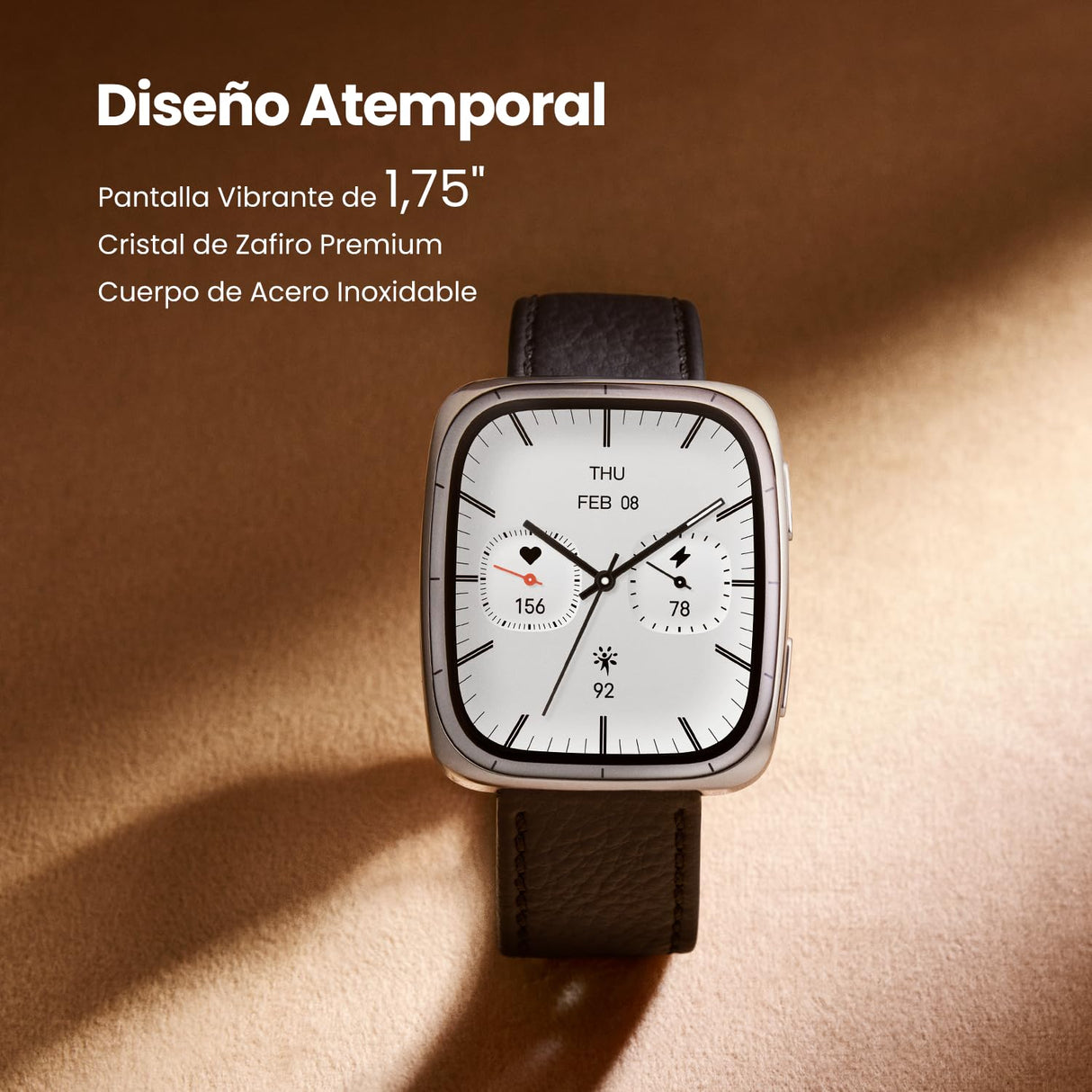AMAZFIT Active 2 Reloj Inteligente Hombre y Mujer, Smartwatch con Pantalla AMOLED 1.75", Mapas Offline, GPS, Batería 10 Días, 160+ Modos Deportivos, Monitor de Ritmo Cardíaco y Sueño para iOS Android