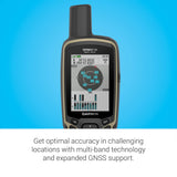 Garmin GPSMAP 65 - GPS de Mano Resistente con sensores de navegación y mapas TopoActive de Europa
