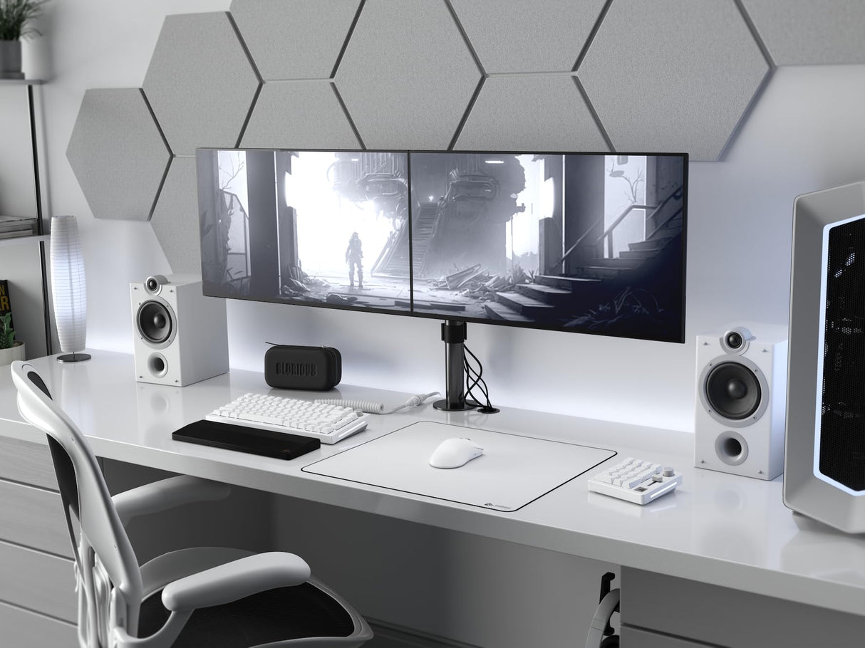 Glorious Gaming Model O 2 Pro 4K/8K Ratón Gaming inalámbrico - 2,4 GHz 1 ms de retardo, sondeo 4K/8K, 100M clics, 59 g Ultraligero, Gran batería, Sensor PPP 26K, RGB, ambidiestro, 6 Botones - Blanco
