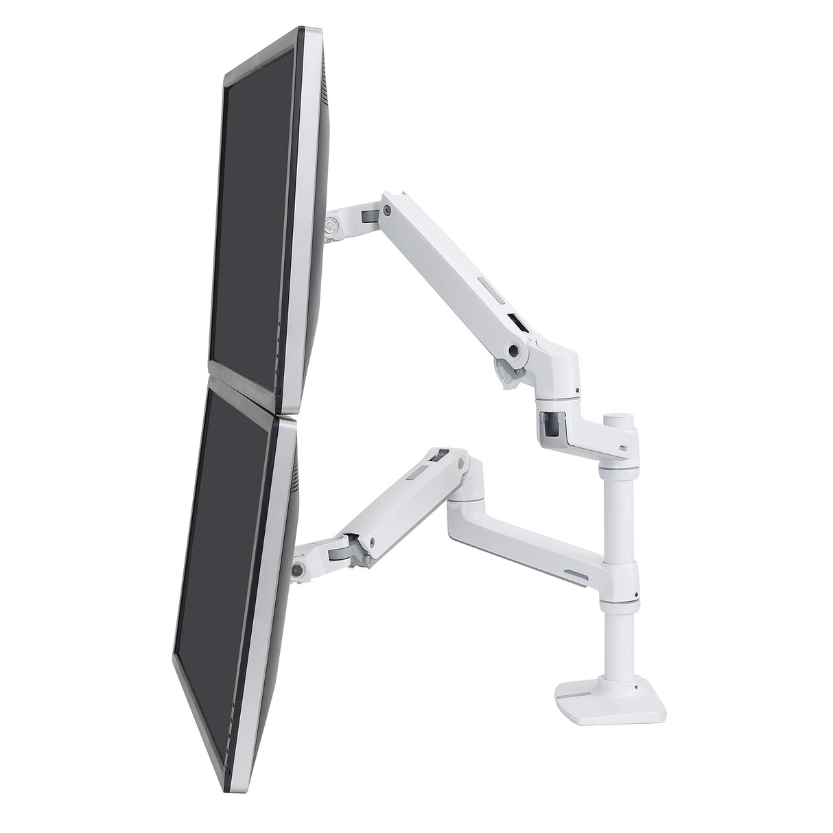 Ergotron LX Series 45-492-216 soporte de mesa para pantalla plana 61 cm (24") Blanco - Soporte para televisor (18 kg, 61 cm (24"), 75 x 75 mm, 100 x 100 mm, Ajustes de altura, Blanco)