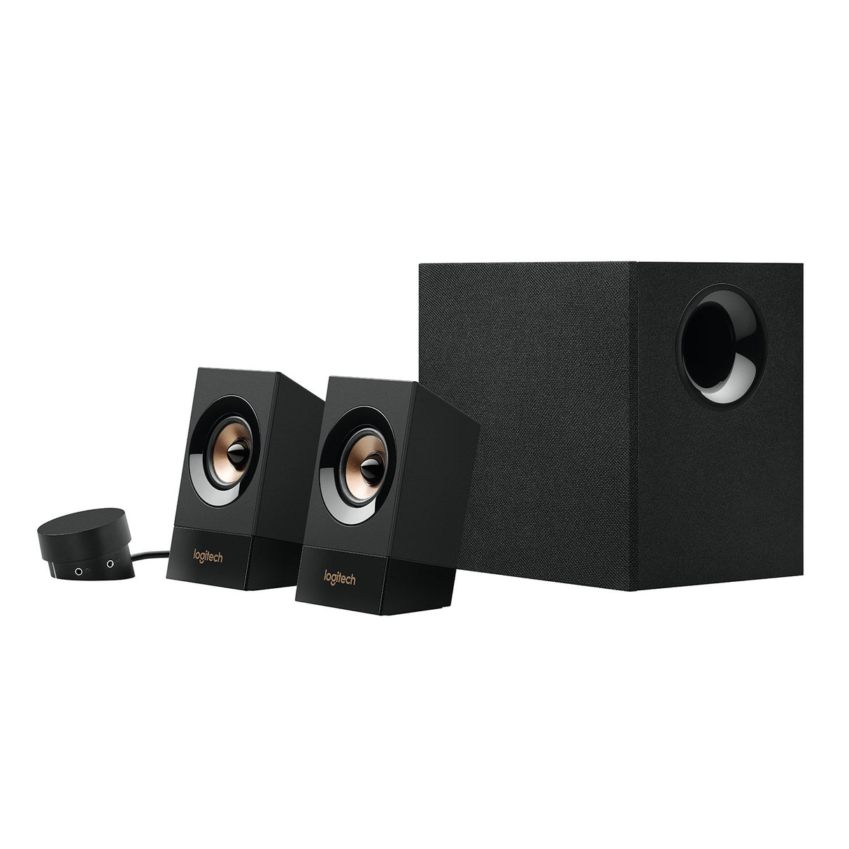 Logitech Z533 2.1 Sistema de Altavoces 2.1 con Subwoofer, Sonido Potente, 120W de Pico, Graves Potentes, Entradas Audio 3.5 mm/RCA, Multidispositivos, Enchufe UK, PC/PS4/Xbox/TV/Smartphone/Tablet