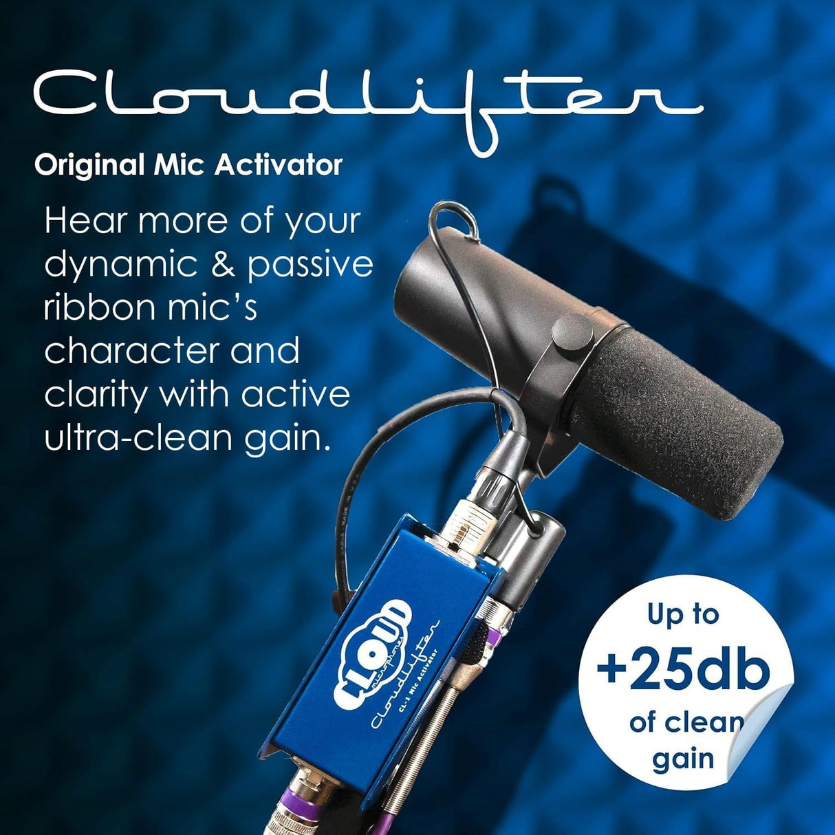 Cloud Microphones - Cloudlifter CL-1 - Activador de Micrófono - Preamplificador de Micrófono Ultra-Limpio - Fabricado en EE. UU.