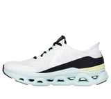 Skechers Glide-Step Altus, Zapatillas Mujer, White Synthetic/Mesh/Multi Trim, 37 EU