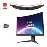 Msi mag 275CQRXF Monitor Curvo Gaming WQHD de 27 Pulgadas 1000R, 2560 x 1440 Rapid VA Panel, 240 Hz/1 ms, 116% sRGB, DisplayHDR 400, Adaptive Sync, Mystic Light DP 1.4a, HDMI 2.0b, USB Tipo-C