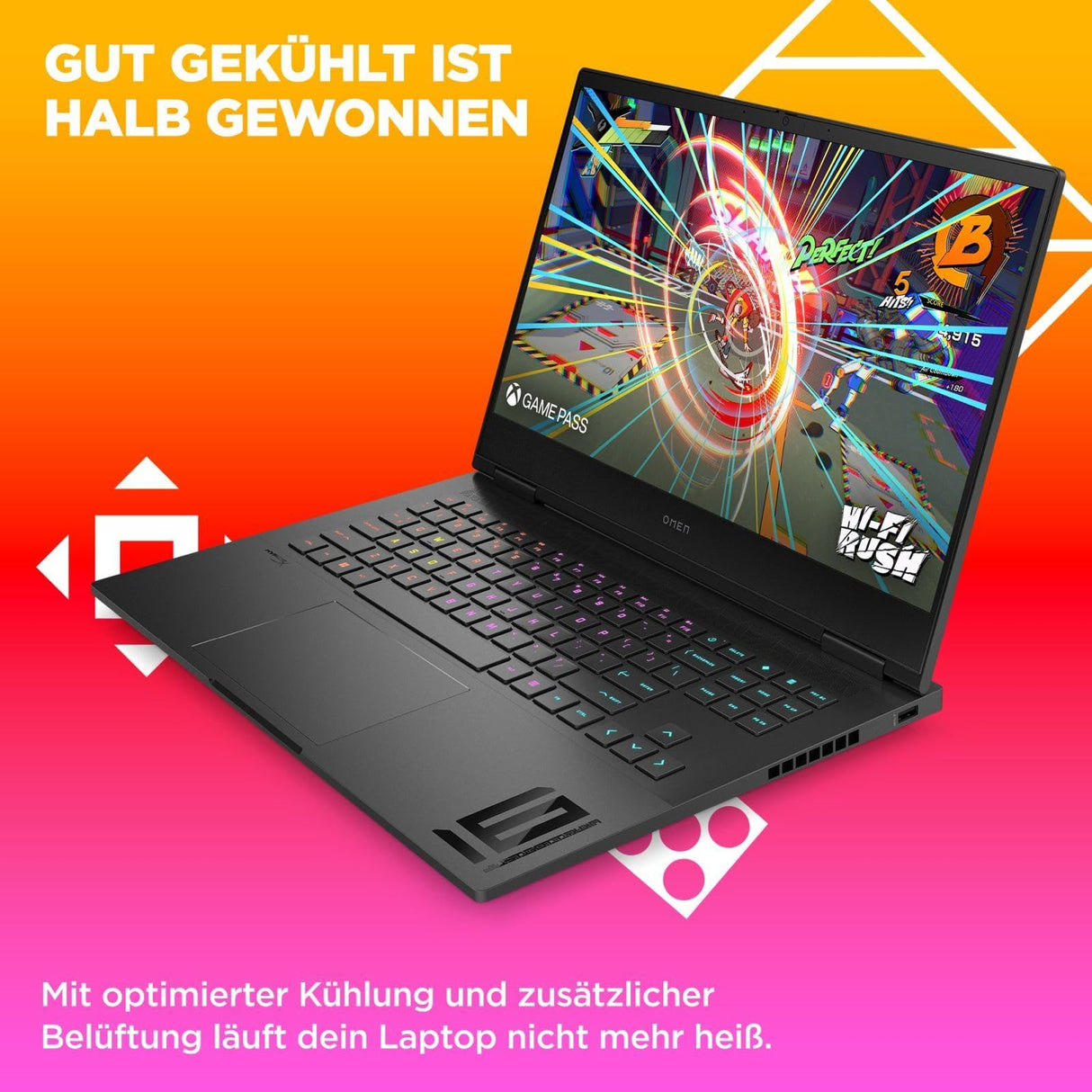 HP Omen 16-wf1072ng Intel Core i7-14700HX 40,89 cm 16,1" FHD 16GB 1TB SSD RTX 4060 8GB W11H Shadow Black