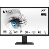 MSI Pro MP273 - Monitor Profesional 27" Panel IPS 1920x1080 (FHD), 75Hz, Antiglare, Soporte VESA, Ranuras para Accesorios, Negro