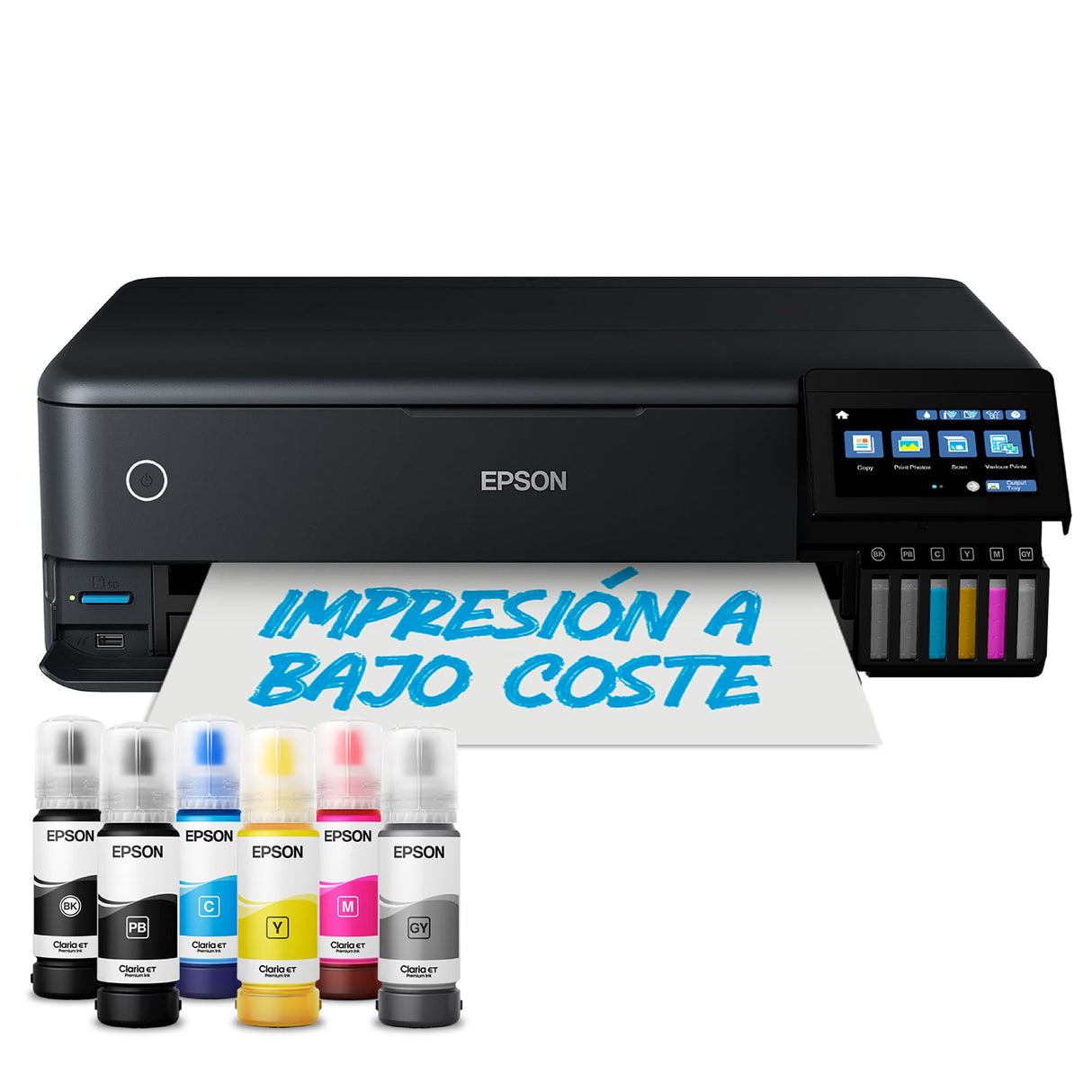 Impresora fotográfica EcoTank ET-8550 A3+ con depósito de tinta y Wi-Fi