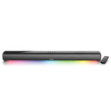 Lenco SB-042LEDBK - Barra de Sonido Bluetooth® de 85 cm con HDMI (ARC) y animación de luz LED - Negro