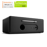 sky vision Dab 70 - Radio por Internet estéreo Dab+ (FM, FM, WiFi, con Puerto AUX y Cable, Radio Digital, Reloj Despertador, con Mando a Distancia), Color Negro