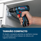 Bosch Professional 12V System GSR 12V-15 - Atornillador a batería (30 Nm, set 39 accesorios, 1 batería x 2.0 Ah, 1 batería x 4.0 Ah, en maletín de lona)