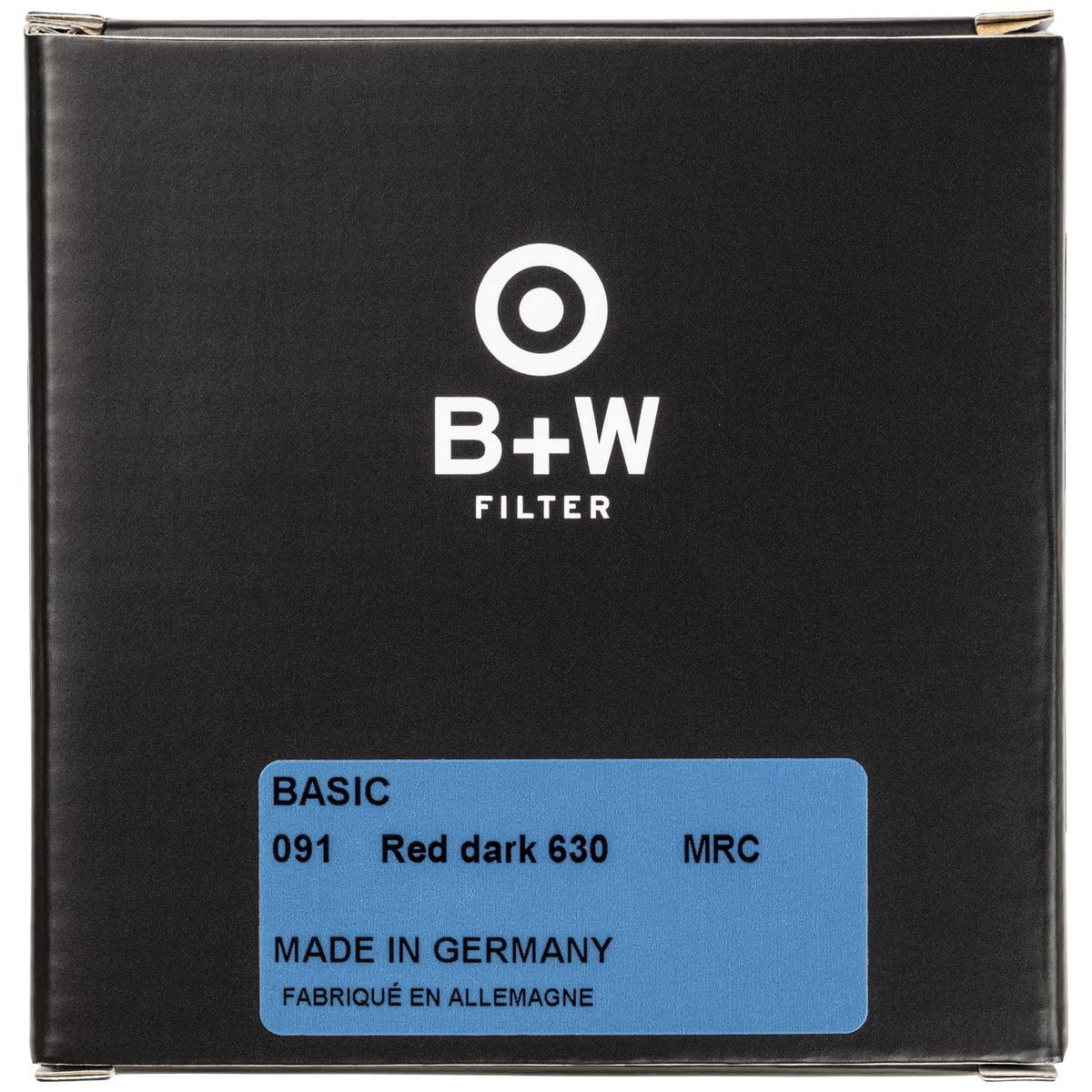 B+W Filtro Rojo Oscuro 091 MRC Basic, 95 mm (16 Unidades, Profesional)