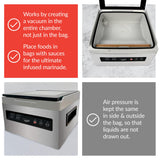 Sous Vide Tools IV3.0 Chamber Vacuum Sealer, black and silver