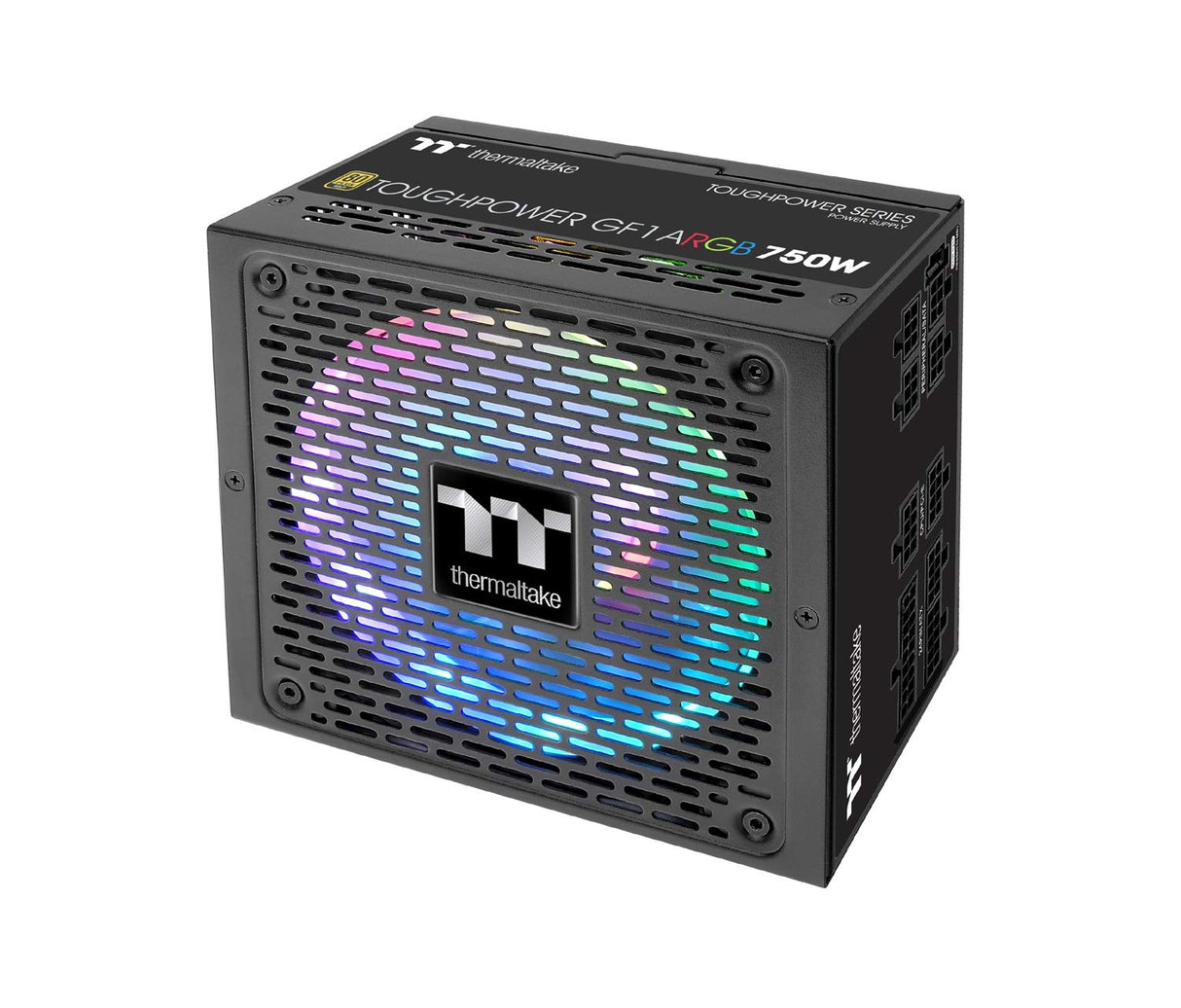 Thermaltake Toughpower GF1 750W ARGB | Fuente de alimentación para PC ATX | 80 Plus Gold | Totalmente Modular | Ventilador silencioso de 140 mm | Certificación UE | Negro