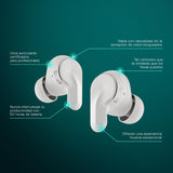 EPOS Adapt E1 Auriculares Inalámbricos Blanco – ANC Híbrido, Bluetooth Multi-Point, Certificado Microsoft Teams & iPhone, 50H Batería, Carga Inalámbrica,USB-C, IPX5 Resistente al Agua