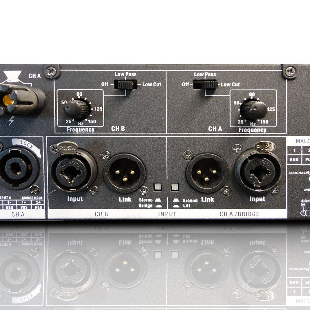 LD Systems DEEP2 2400 X - Amplificador de PA 2 x 1200 W 2 Ohmios