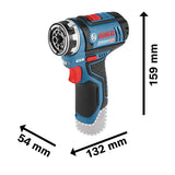 Bosch Professional 12V System GSR 12V-15 - Atornillador a batería (30 Nm, set 39 accesorios, 1 batería x 2.0 Ah, 1 batería x 4.0 Ah, en maletín de lona)