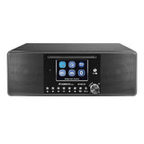 Albrecht DR 895 - Kit Compacto CD Dab+/FM/Internet/CD 27895, Color Negro con Pantalla a Color de 4", música estéreo y Podcast, USB, Control de la aplicación