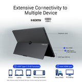 ASUS ZenScreen Touch MB16AMTR Monitor USB portátil de 15.6 Pulgadas, FHD (1920 x 1080), IPS, táctil, batería integrada, señal híbrida, Mini-HDMI, Toma para trípode, Flicker Free, Low Blue Light