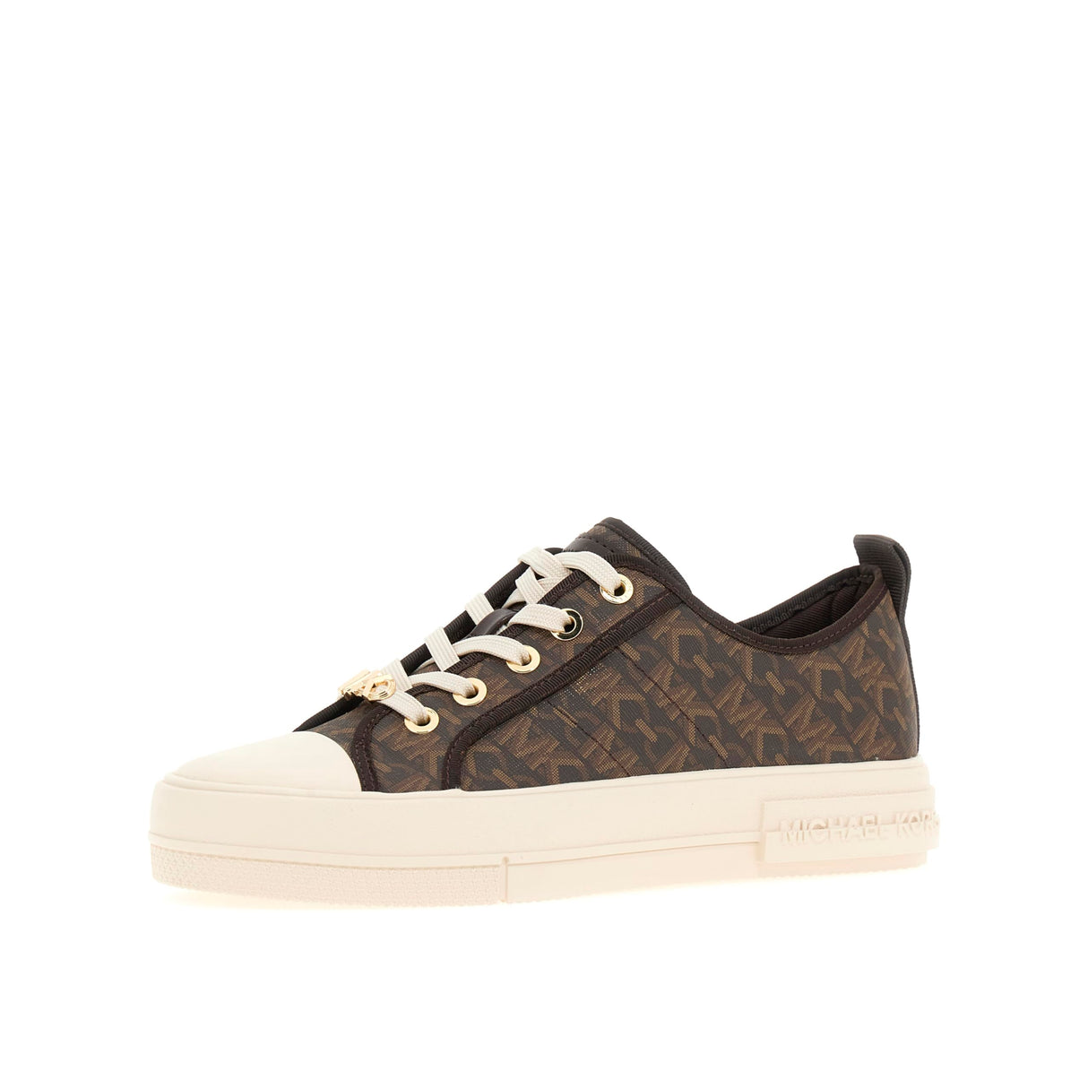 MICHAEL KORS Evy Lace UP, Sneaker Mujer, Brown, 39.5 EU
