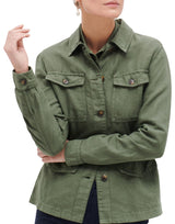 Caroll VK004-GRACEB Chaqueta Sahariana, Verde Caqui, 42 para Mujer