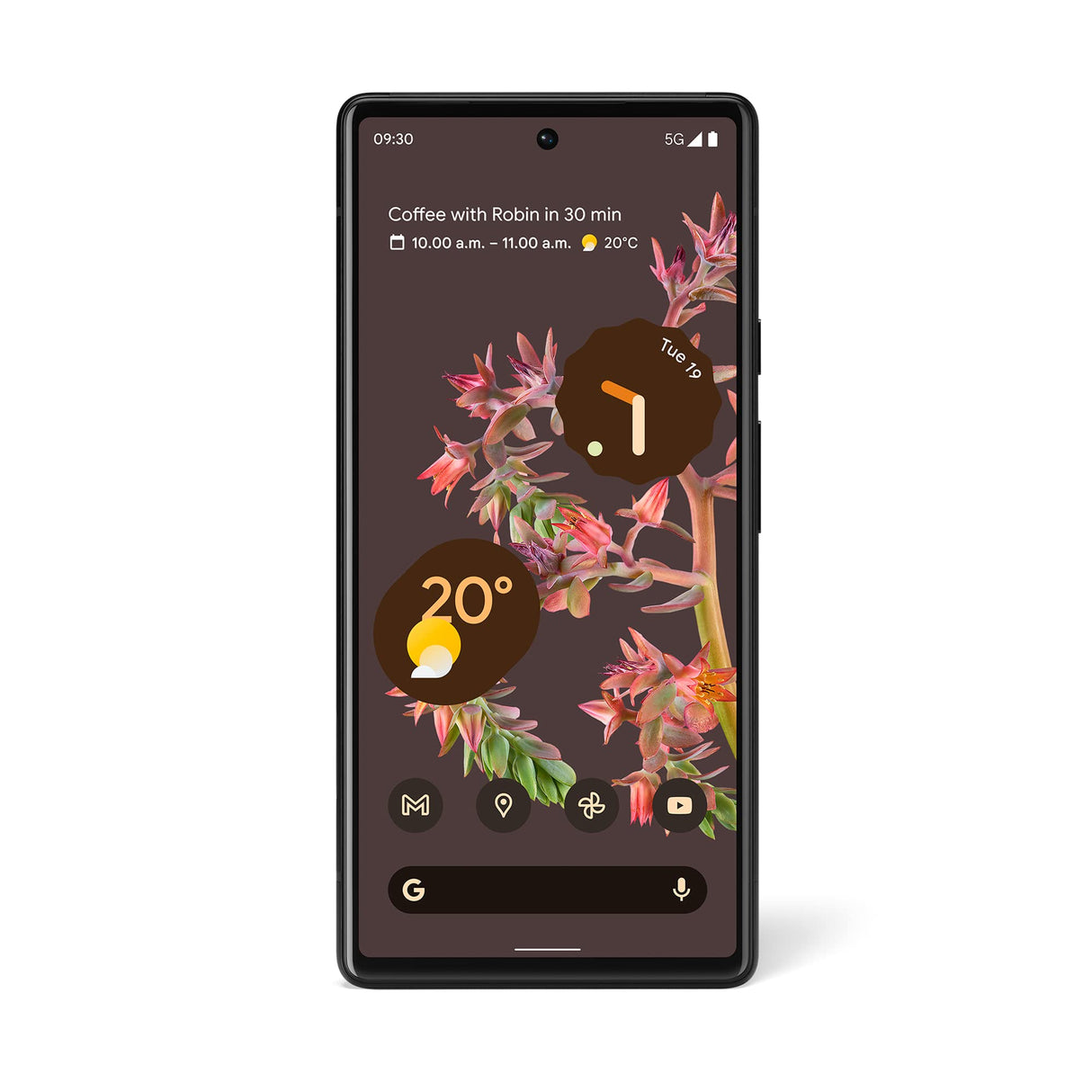 Google Pixel 6 - Teléfono móvil libre 5G Android con cámara de 50 megapíxeles y lente de gran angular - [128 GB] - [Carbón]