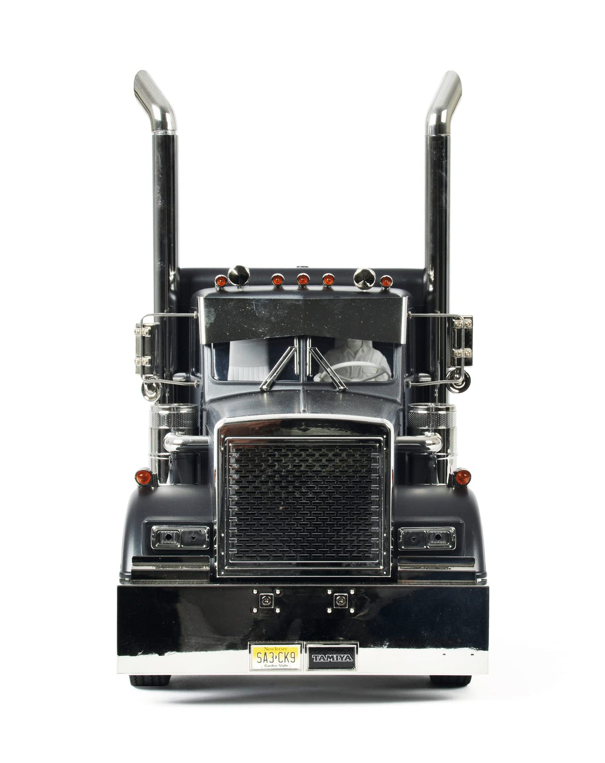 Tamiya 56356 1:14 RC Grand Hauler Matte Black Edition - Paquete de camión con Mando a Distancia (FS Reflex Stick II 2.4 GHz 6CH), camión RC, camión teledirigido, modelismo, Kit, camión