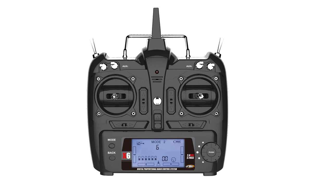 Amewi AS350 Helicóptero sin escobillas de 3 Palas 3D/6G Flybarless RTF, Rojo y Blanco RC Control Remoto