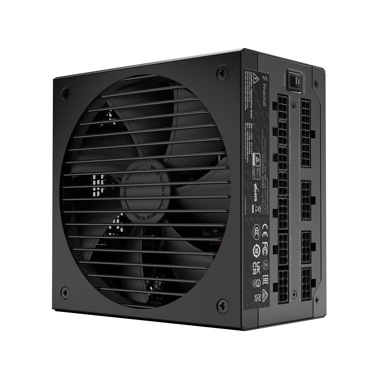 Fractal Design Ion+ 2 Platinum 860W 80 Plus Platinum Certified 860W Full Modular Compact ATX Power Supply