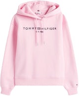 Tommy Hilfiger Hoodie Mujer con Logotipo, Rosa (Classic Pink), XXS