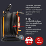 Brennenstuhl Enrollacables Brobusta CEE 4 IP44 H07RN-F 5G2,5 (40 m)