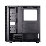 Silverstone SST-PS14B-E - Caja de Torre ATX de Precision, Panel Lateral de Vidrio Templado Ahumado, Negro