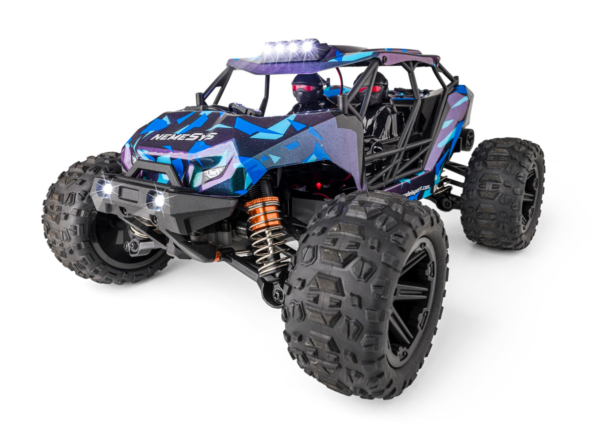 Carson NemeSys 1:12 2.4G 100% RTR - Coche teledirigido, Offroad Truggy, Incluye Pilas y Mando a Distancia, Truggy, 4WD, RC Car, Coche controlado a Distancia, 30 Minutos de Tiempo de conducción
