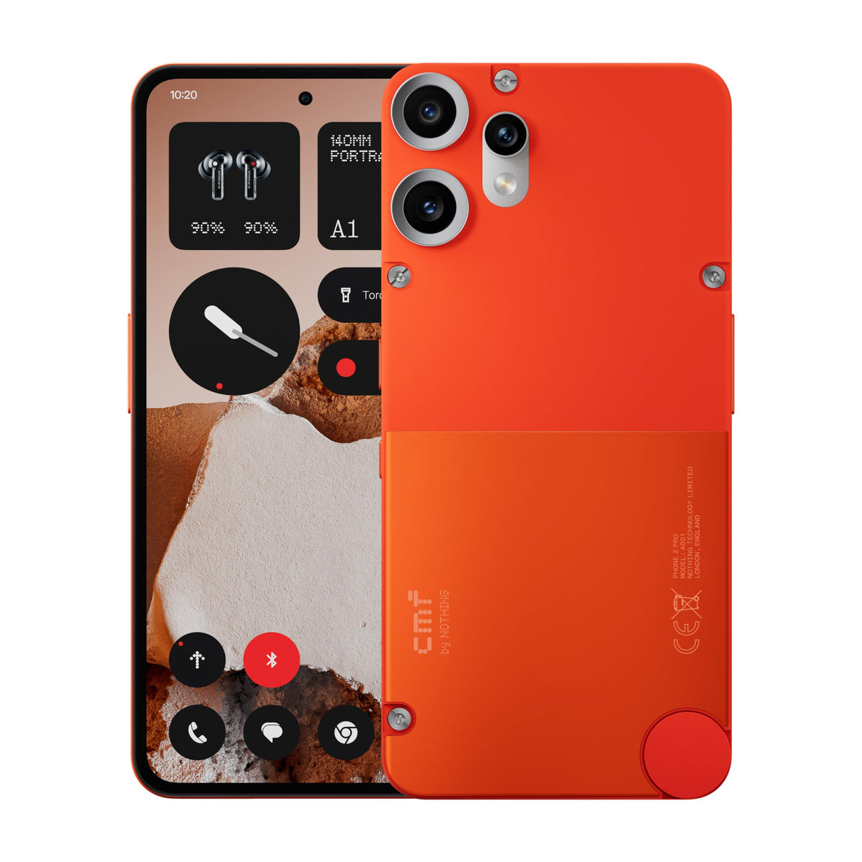 CMF Phone 2 Pro 128GB – Smartphone 5G Libre con cámara de 50 MP y Zoom 20x, Pantalla AMOLED FHD+ de 6,77" 120 Hz, Gran Batería de 5000 mAh de Larga duración y Nothing OS 3.2 – Naranja