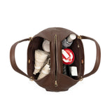 Carlheim, Gotland Genuine Leather collection, Stella Genuine Leather Handbag (Brown)