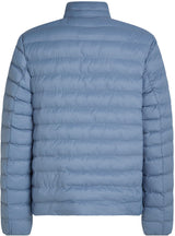 Tommy Hilfiger Cazadora acolchada Packable Frecycled Jacked Relaxed Fit, Azul (Brisk Blue), L