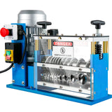 VEVOR Máquina pelacables eléctrica, SMS-038 Potencia 370 W 220 V 50 Hz Peso 25 kg Herramienta pelacables Azul Material Aluminio, Acrílico, Alambre de Cobre para gestionar simultáneamente diferentes