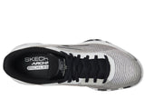Skechers Viper Court Pro 2.0, Zapatillas Hombre, White Synthetic/Textile/Black Trim, 44 EU