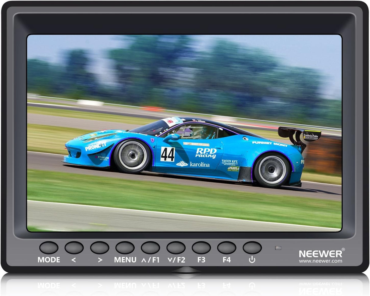 Neewer F100 7" 1280x800 IPS Pantalla Monitor de Campo de Cámara Soporte 4k Entrada Video HDMI para DSLR Cámara sin Espejo Sony A7S II A6500 Panasonic GH5 Canon 5D Mark IV y más (Batería no incluida)