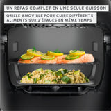 Moulinex Multicook & Fry - Robot de cocina con freidora de aire incorporada, 12 programas, cocción en 2 niveles, función de programación, 6 L de capacidad, gris hipopótamo MZ730BF0