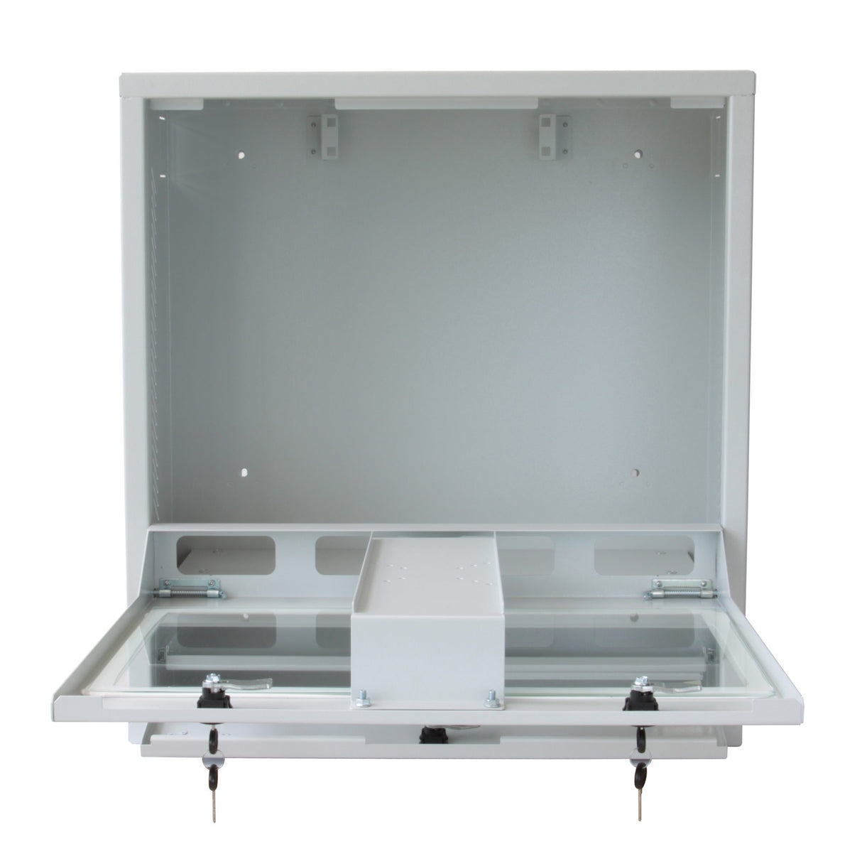 Techly ICRLIM10W estante Bastidor de pared Blanco - Estantería (Bastidor de pared, Blanco, 55,9 cm (22"), 620 mm, 304 mm, 670 mm)