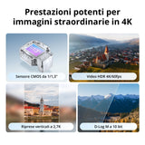 DJI Flip,Drone con cámara 4k adulto, mini drone con cámara, < 249g, drone función sígueme, 13km transmisión de vídeo, arranque manual,retorno automático,31min tiempo de vuelo,con delantal ((RC 2))