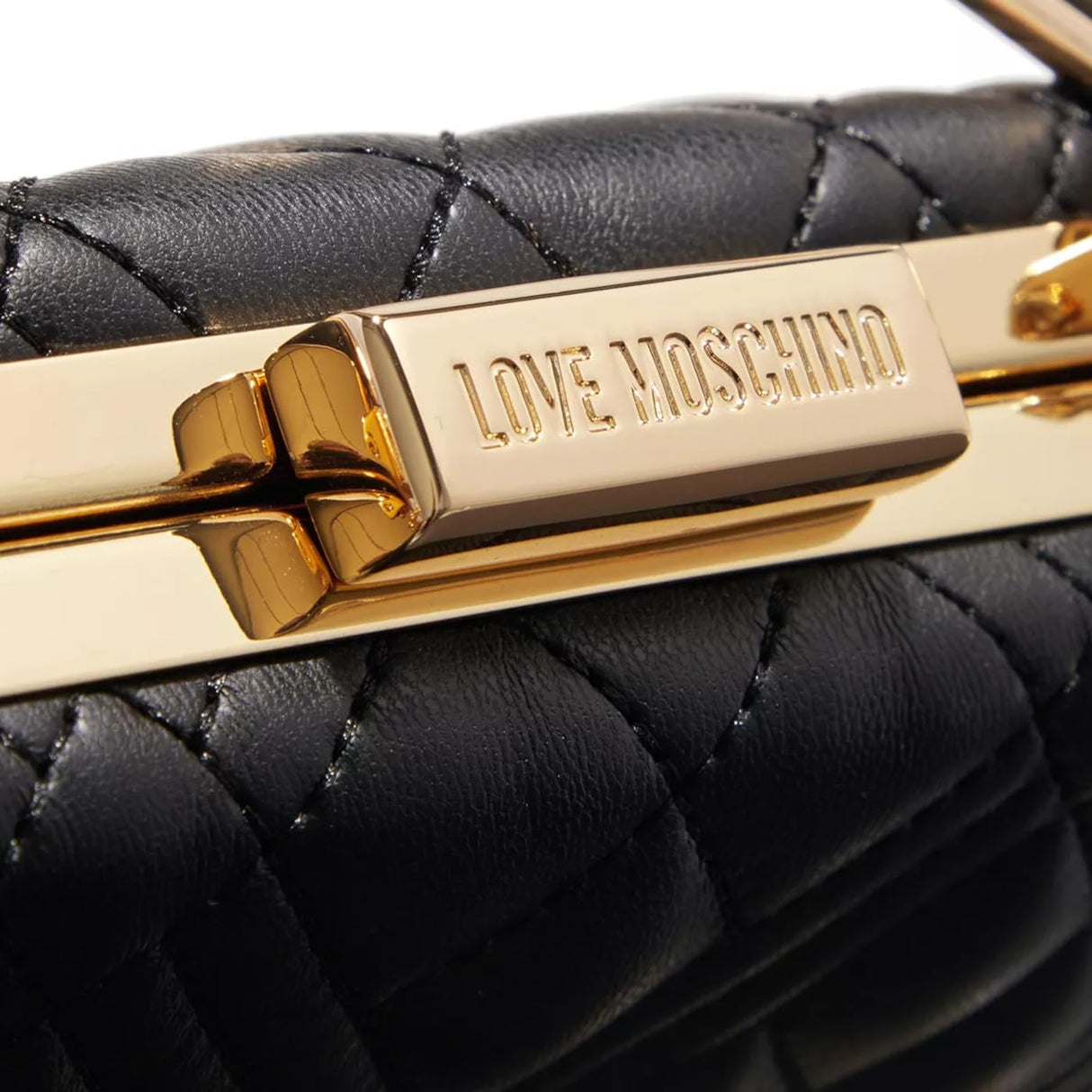 Love Moschino Jc4047pp1h, Bolsa de Mano para Mujer, Black, 18X13X9