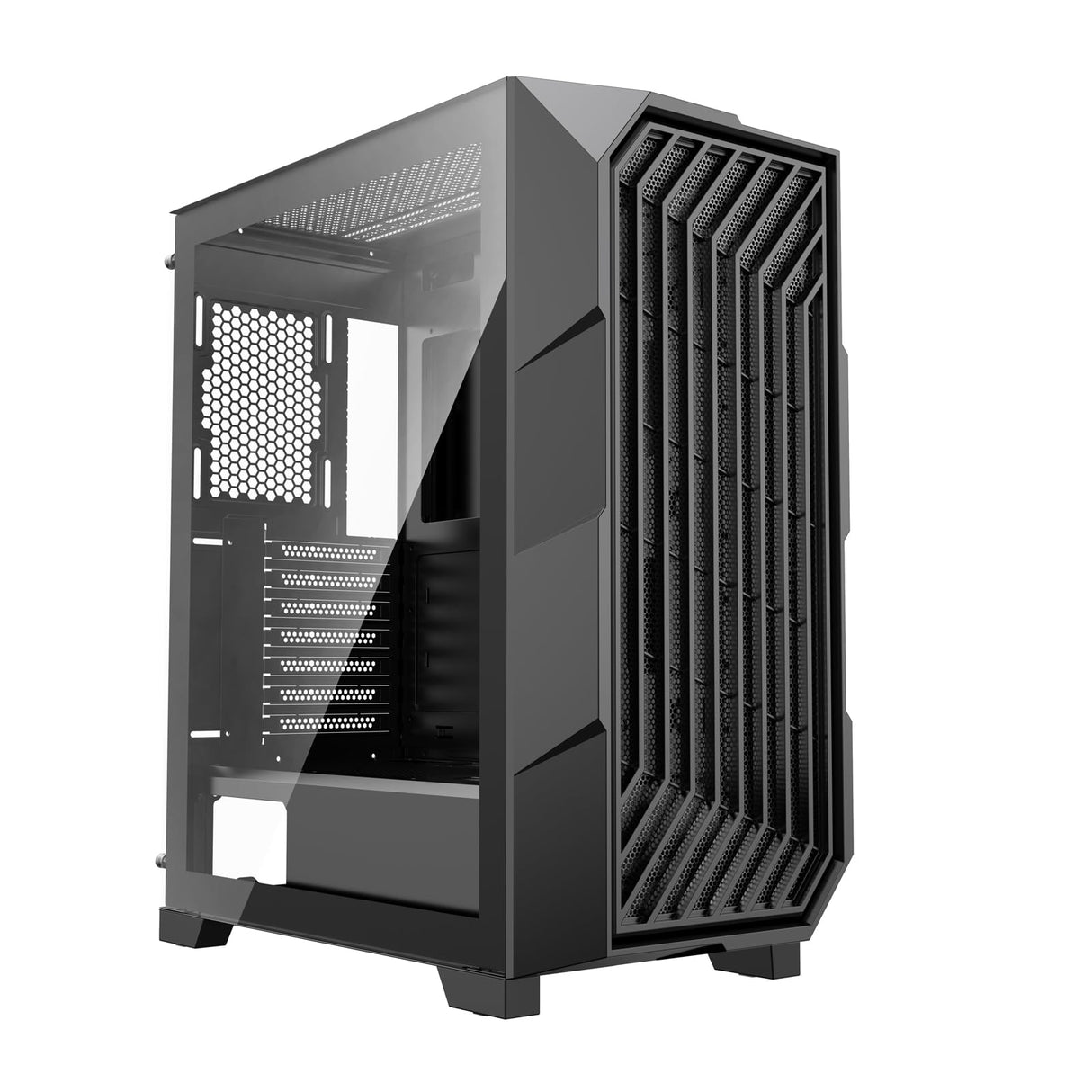 Xilence Xilent Breeze II X812.ARGB - Carcasa para Ordenador de Videojuegos (3 Ventiladores ARGB de 120 mm, 1 Ventilador PWM de 120 mm, Carcasa para Torre ATX, Panel Lateral de Cristal, Elegante Malla