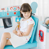 Melissa & Doug Consultorio médico Juega a ser el Doctor o el Paciente, Juego imaginativo, Juguete Creativo Montessori de Madera con Accesorios, Regalo para niños y niñas de 3 4 5 6 7 años