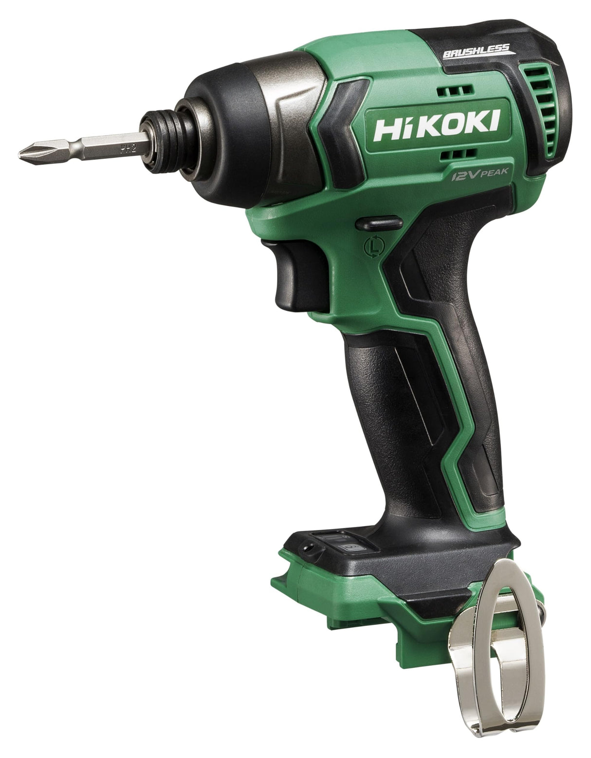 HIKOKI - WH12DDW4Z Atornillador de impacto a batería 12 V Peak - 1/4" - Brushless - 135