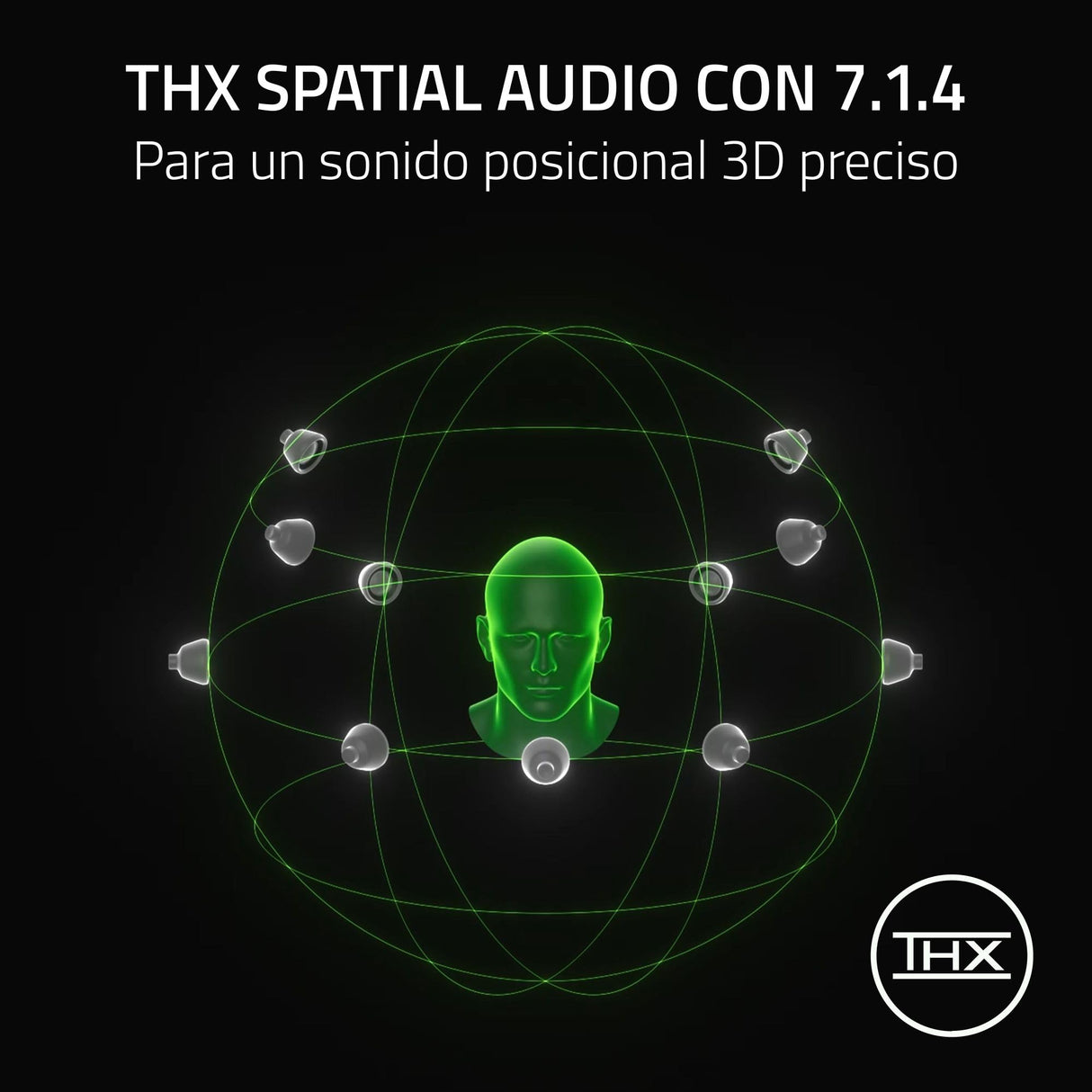 Razer BlackShark V3 Pro for PlayStation - Auriculares inalámbricos para esports con cancelación activa de ruido ANC - Controladores de 50mm - HyperSpeed 2,4GHz - Spatial THX - PS5/PC | Negro
