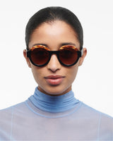 GIGI STUDIOS - Gafas de sol Redondas color Negro - Mujer - LAURA 6454/12