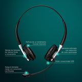 Sennheiser SC 665 USB Binaurale Diadema Negro, Gris auricular con micrófono - Auriculares con micrófono (Centro de llamadas/Oficina, Binaurale, Diadema, Negro, Gris, Alámbrico, Supraaural)