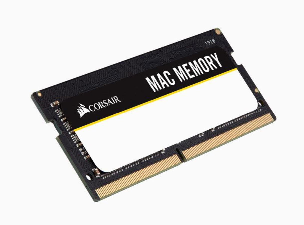 Corsair Mac Memory SODIMM 32GB (2x16GB) DDR4 2666MHz CL18 Memoria para Sistemas Mac, Calificada por Apple - Negro